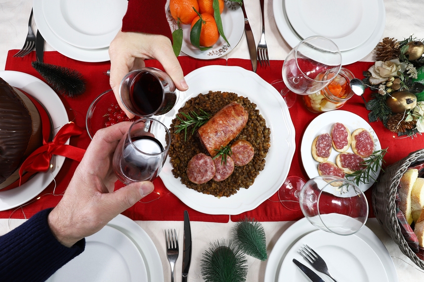 Cenone di Capodanno: i vini da abbinare a cotechino e lenticchie